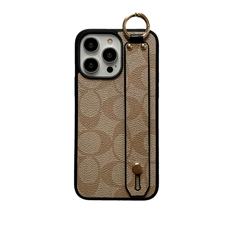 Coach Signature iPhone Case With Holder — Black
