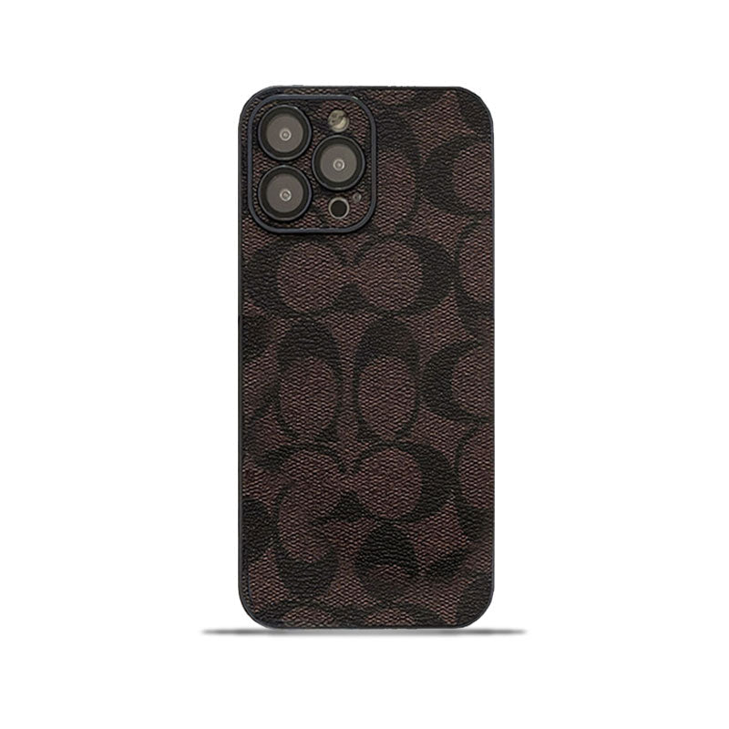 Coach Signature iPhone Case — Classic Brown