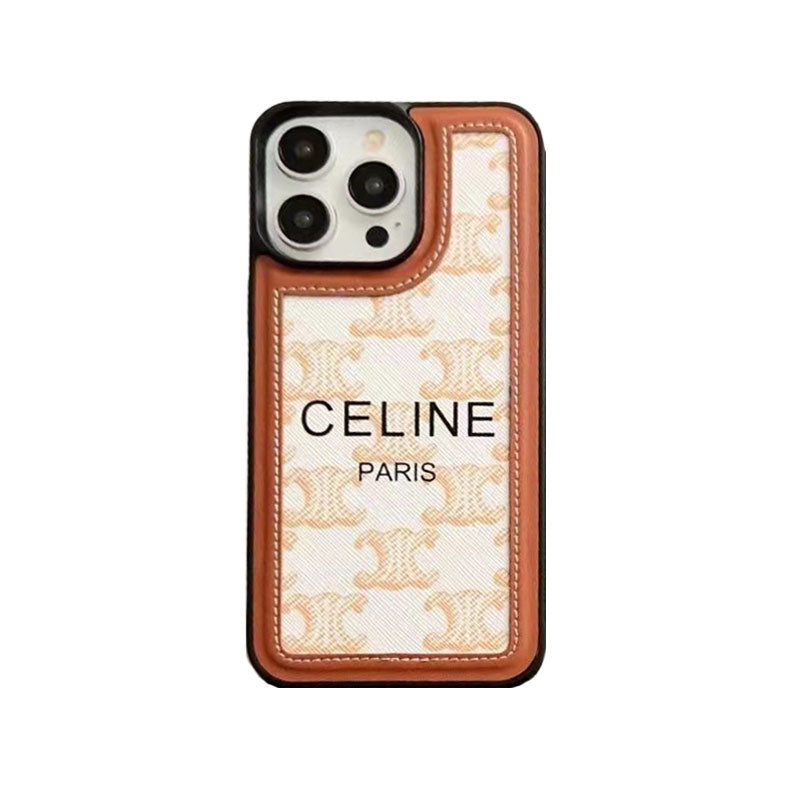 Celine Black Monogram iPhone Case With Strap