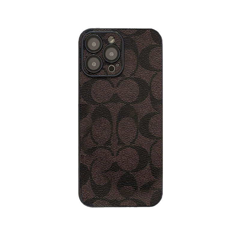 Coach Signature iPhone Case — Classic Brown