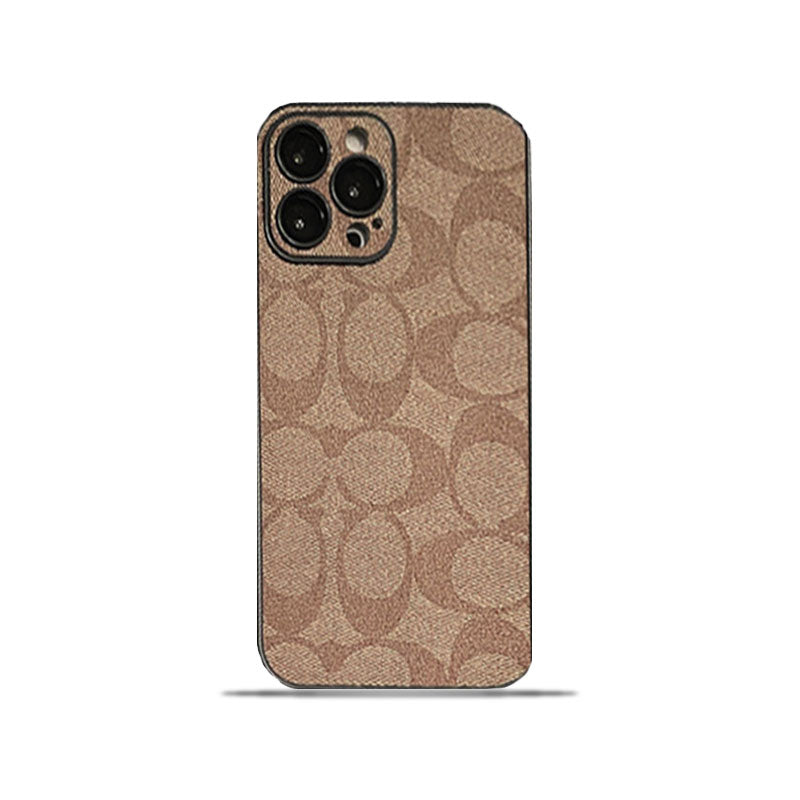 Coach Signature iPhone Case — Coffee Brown