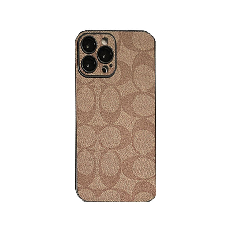 Coach Signature iPhone Case — Coffee Brown