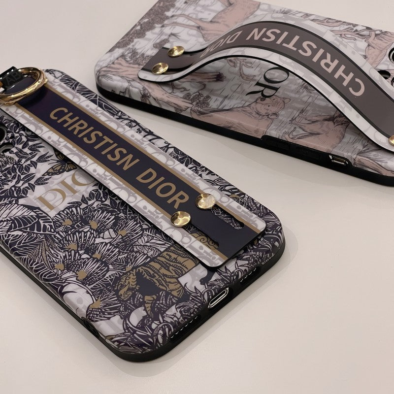 CD Classic Monogram Wristband iPhone Case — Style A