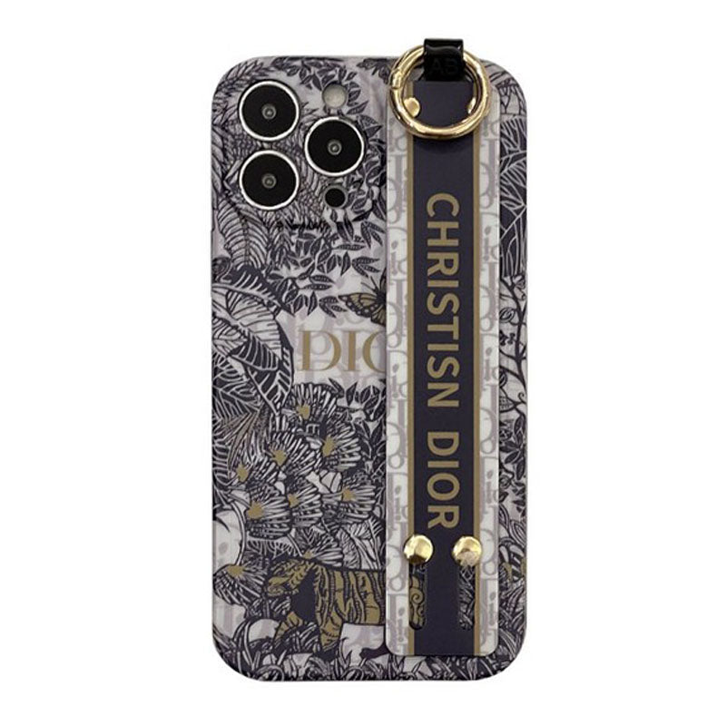 CD Classic Monogram Wristband iPhone Case — Style A