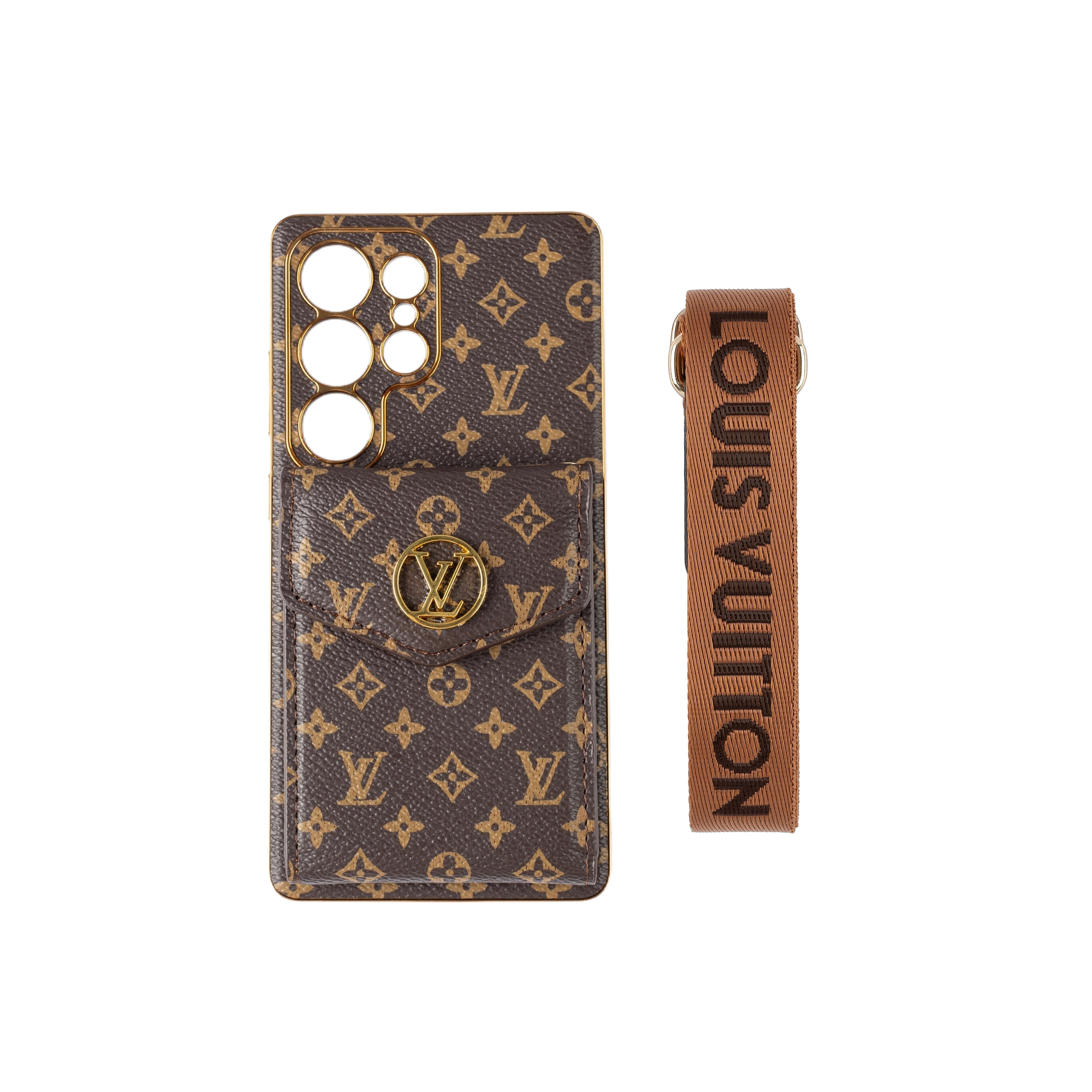 Advanced Leather Samsung Phone Case with Wallet and Strap.02