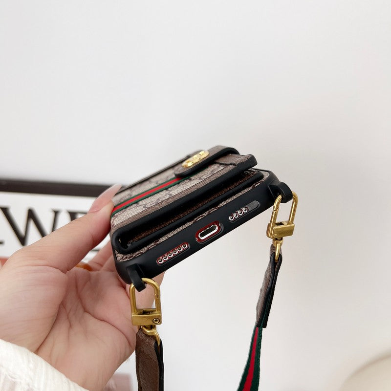 GG Monogram Card Bag Chain Classic iPhone Case