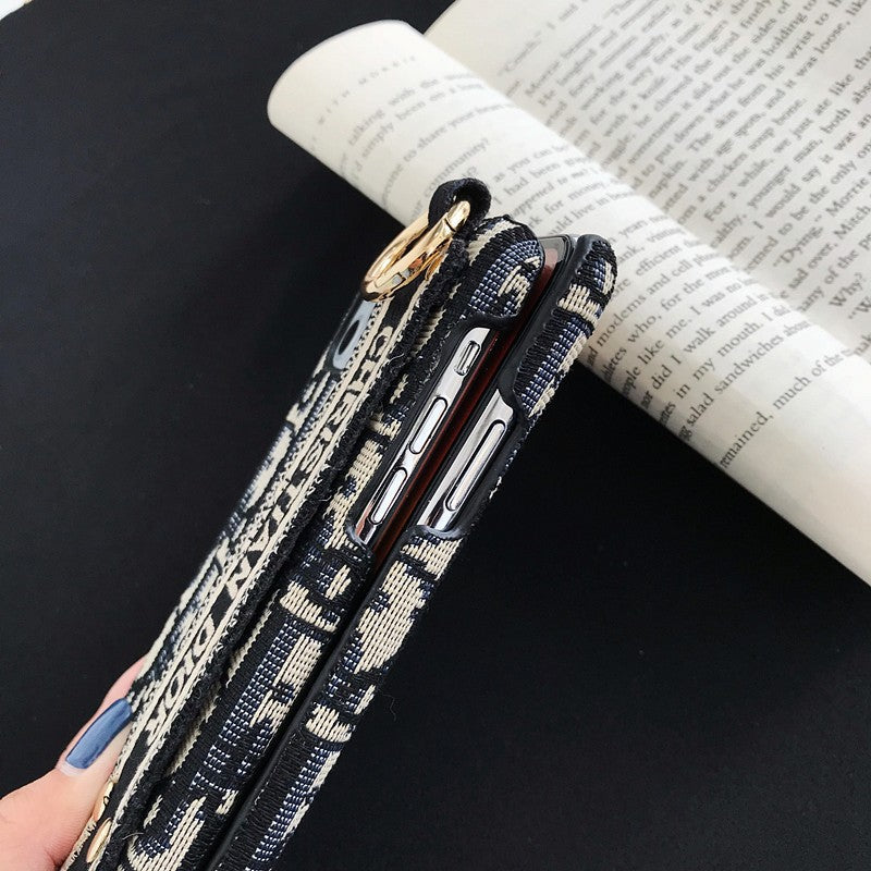 CD Classic Monogram Wristband iPhone Case — Style B