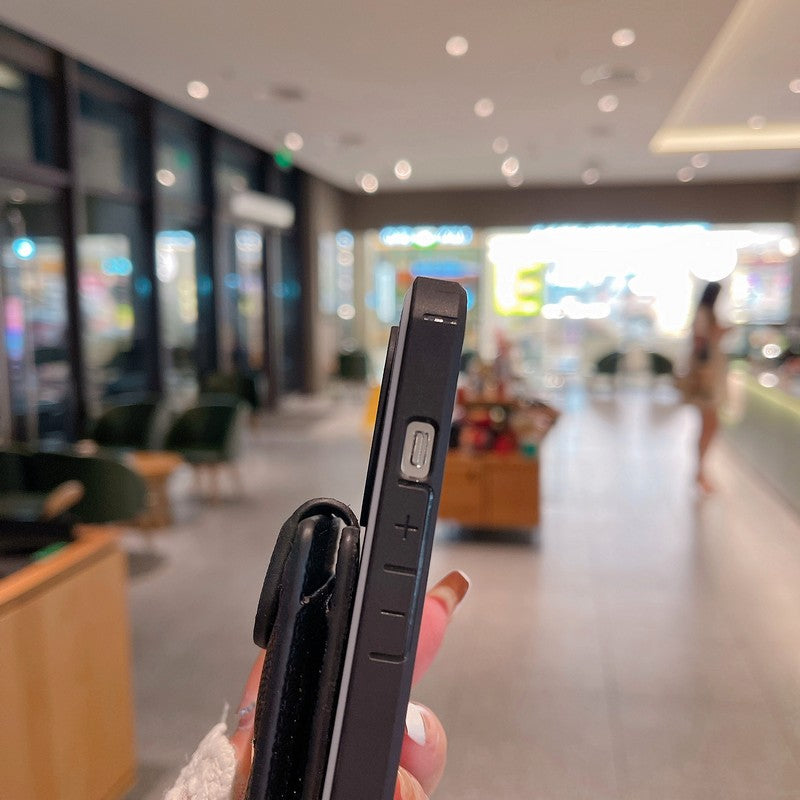 Saint Card Bag Color Leather iPhone Case 02