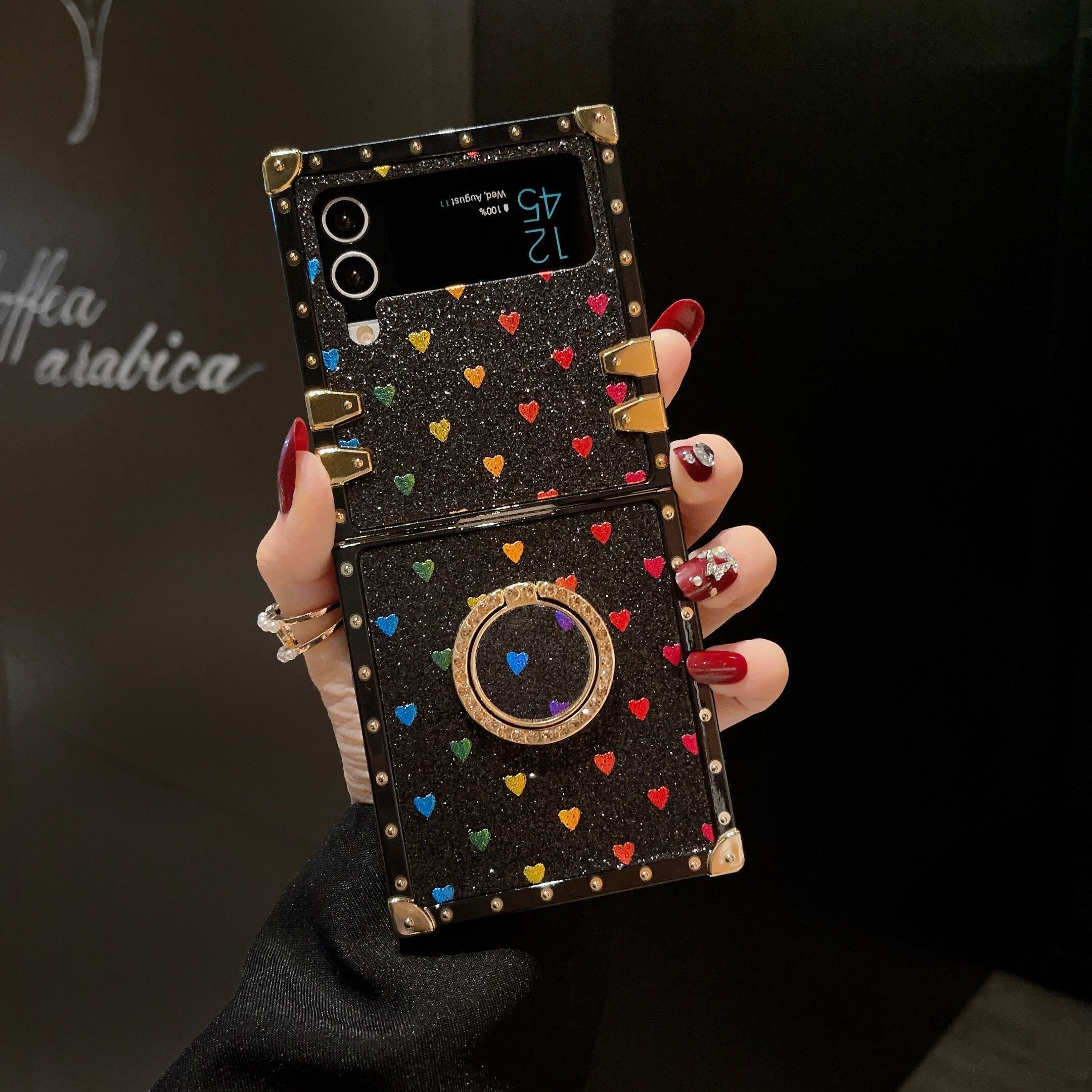 Samsung Galaxy Z Flip6/5/4/3 5G Square Case Passion Ring