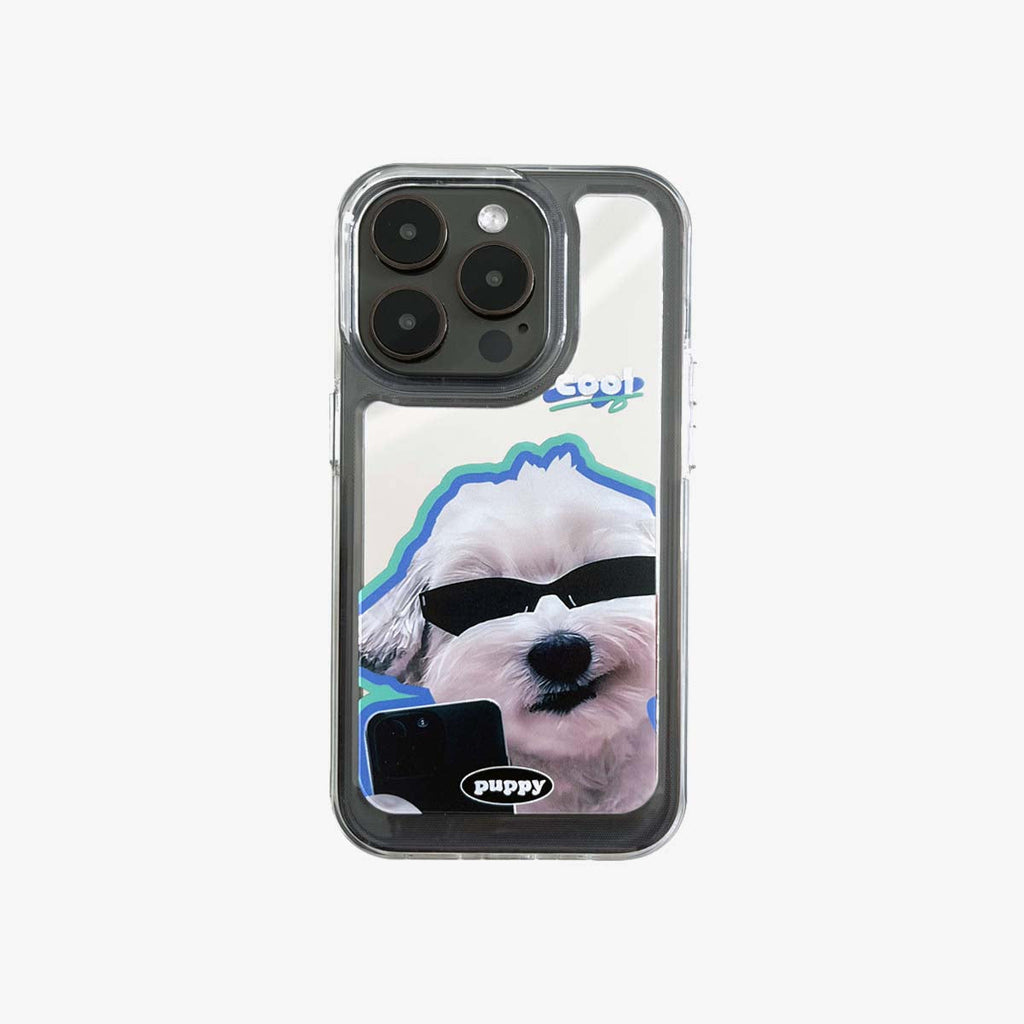 Mirror iPhone Case | Couple Dogs Self-Timer
